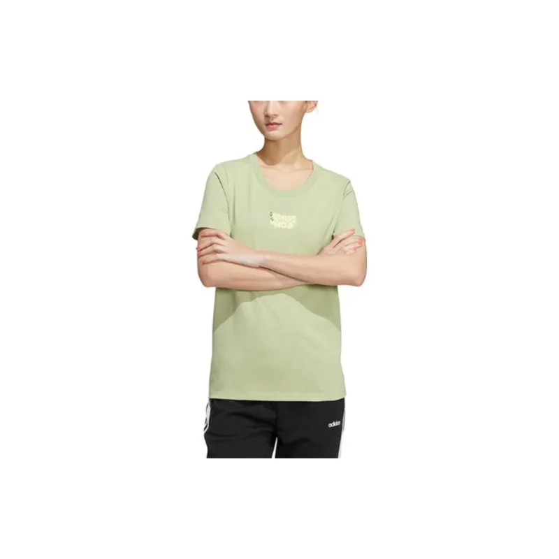 Adidas Neo T Shirt Women's Light Green-2