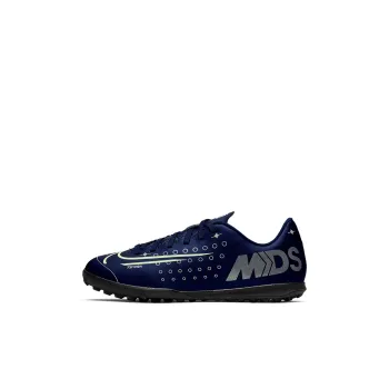 Nike Mercurial Vapor 13 Club Mds TF Anti Slip Wear Resistant Low Top Kids' Soccer Shoes Black Blue Kids'