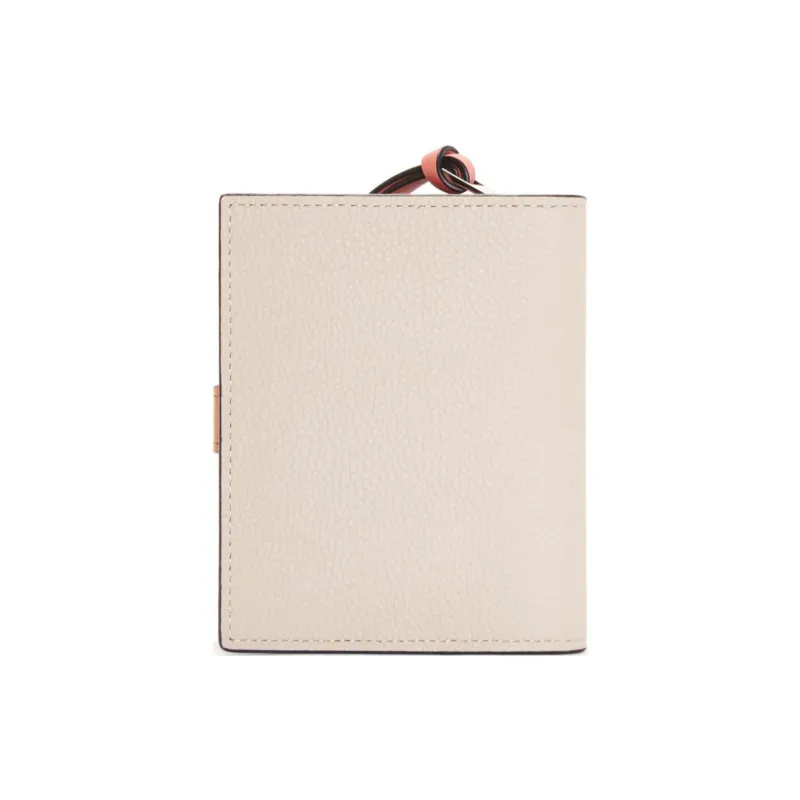 LOEWE Grained Calfskin Wallet Women's Light Oat With Honey-1