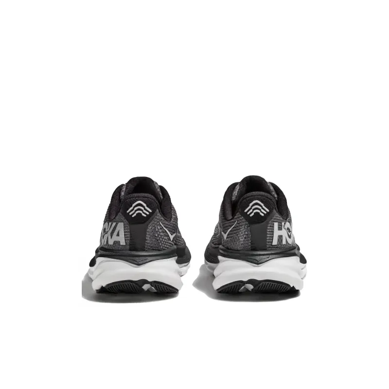 HOKA ONE ONE Clifton 9 Anti Slip Wear Resistant Low Top Kids' Running Shoes Black Gray Kids'-3