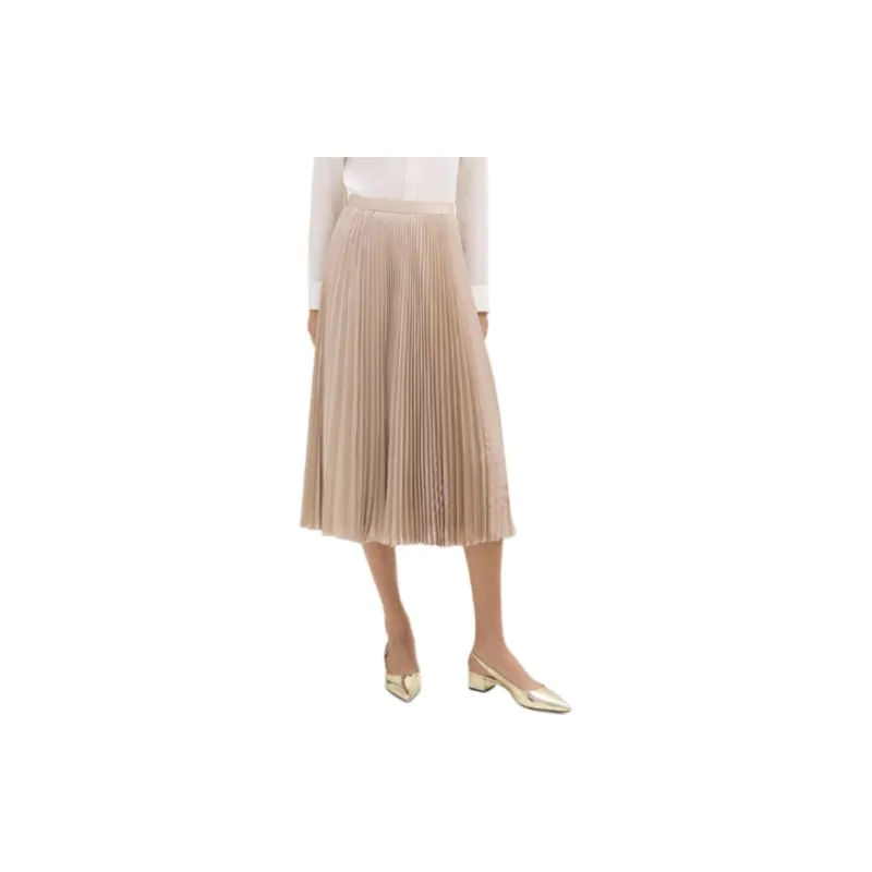 THEORY Casual Long Skirts Women's Soft Gold-3