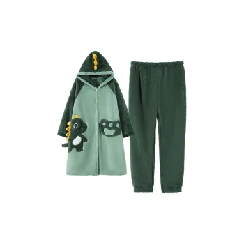 Qiao Ni Tong Pajama Set Men's Green