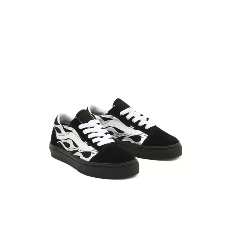 Vans Kids Old Skool Sneakers "Metallic Flame"-2