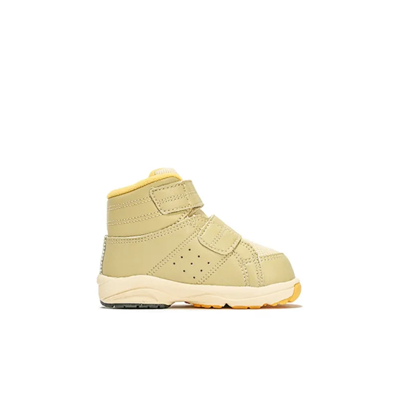 Asics Slip Resistant, Abrasion Resistant, Breathable High Top Toddler Shoes Brown Yellow Infant And Toddler-1