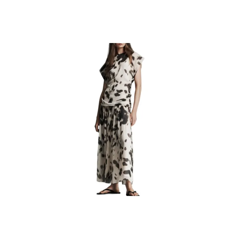 ZARA ZW Series Short-Sleeved Dresses Women's Black-2