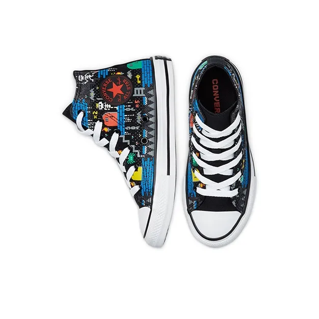 Converse Chuck Taylor All Star High GS 'Gamer - Knights And Skeletons'-3