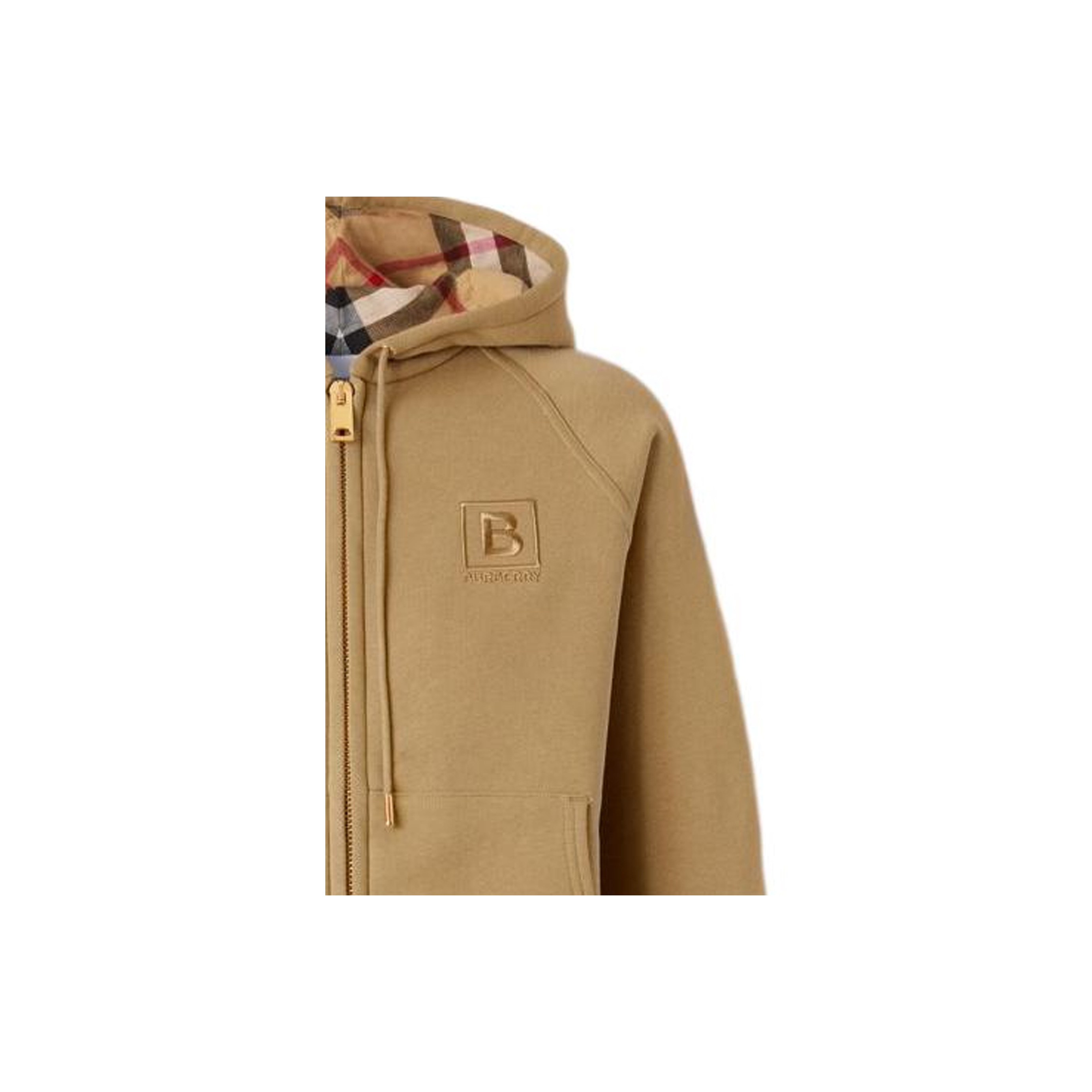 Burberry Women's Letter Graphic Cotton Blend Zip Hoodie