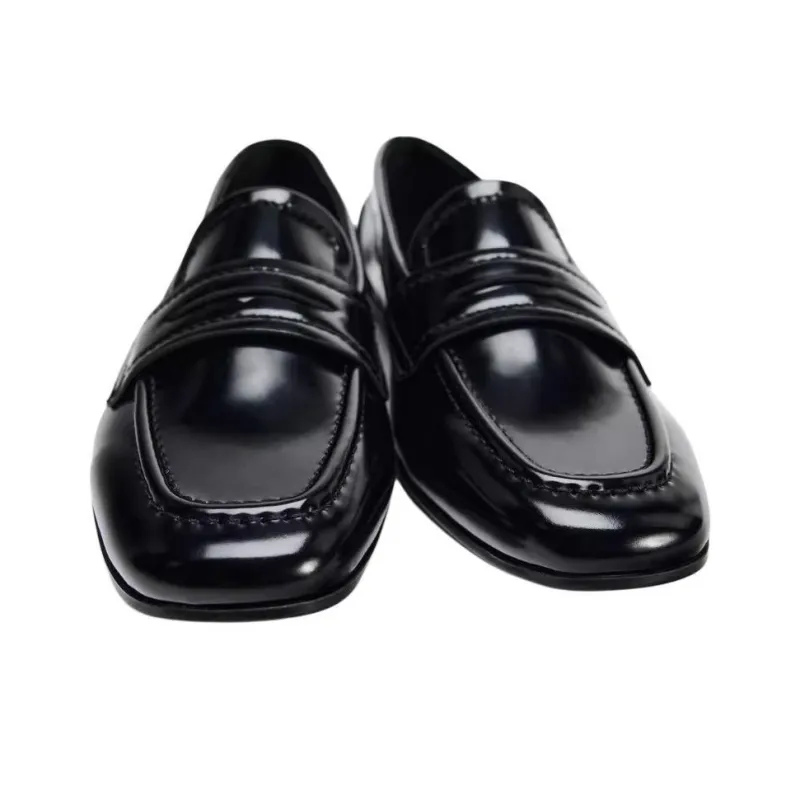 ZARA Loafers 0.5cm Women's Black-3