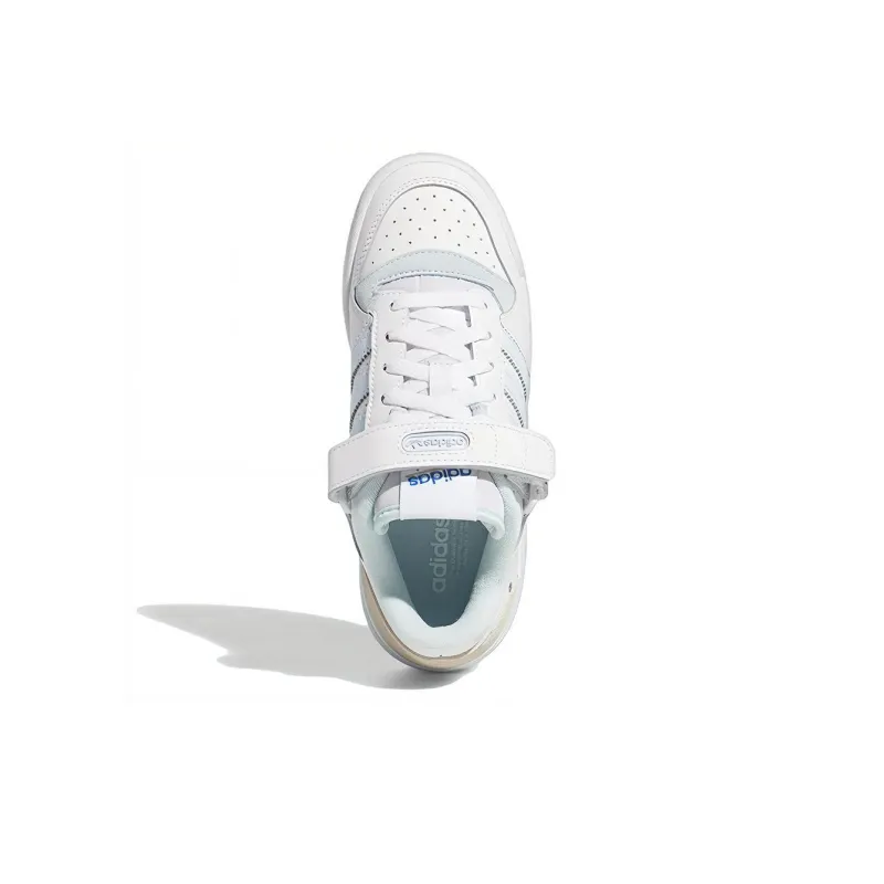 Adidas Forum Low Big Kid 'White Almost Blue'-4