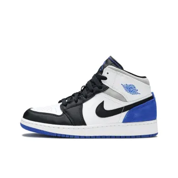 Jordan 1 Mid SE White Black Royal GS