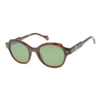 INES DE LA FRESSANGE Irregular Shape Sunglasses Unisex Red