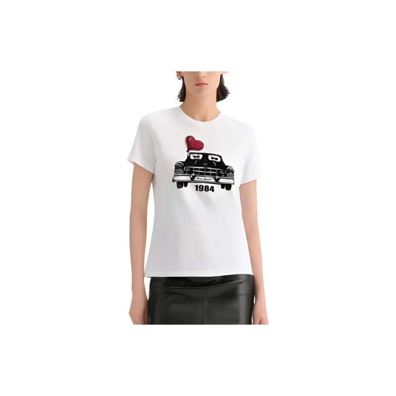 KARL LAGERFELD T Shirt Women's White-1