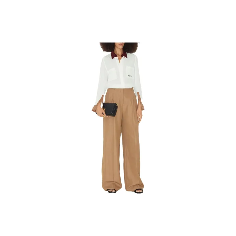 Burberry Contrast panel Silk Shirt-1