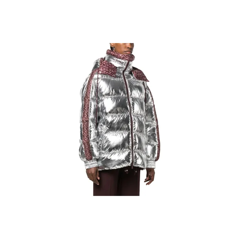 PINKO Puffer Jackets Women's Silver-3