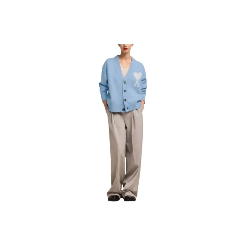 AMIPARIS Ami De Coeur Wool Cardigan-2