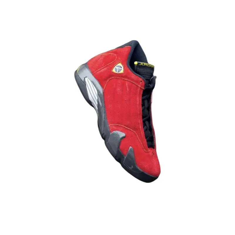 Jordan Air Jordan 14 Vintage Basketball Shoes Men Mid Top Red-2