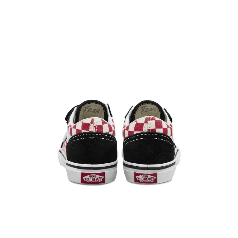 Vans Old Skool Collection V Anti Slip Wear Resistant Low Top Skateboard Shoes Black Infant And Toddler-4