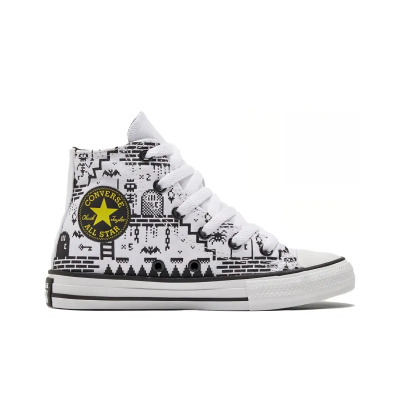 Converse Chuck Taylor All Star High GS 'Gamer Print - White'-1