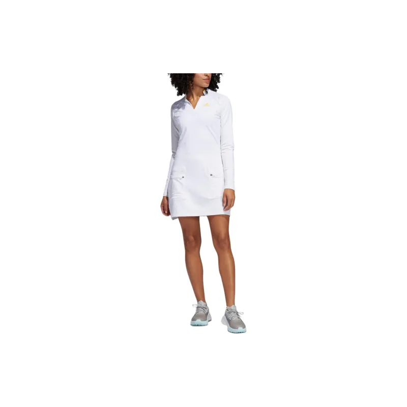 Adidas Long-Sleeved Dresses Women's White-1