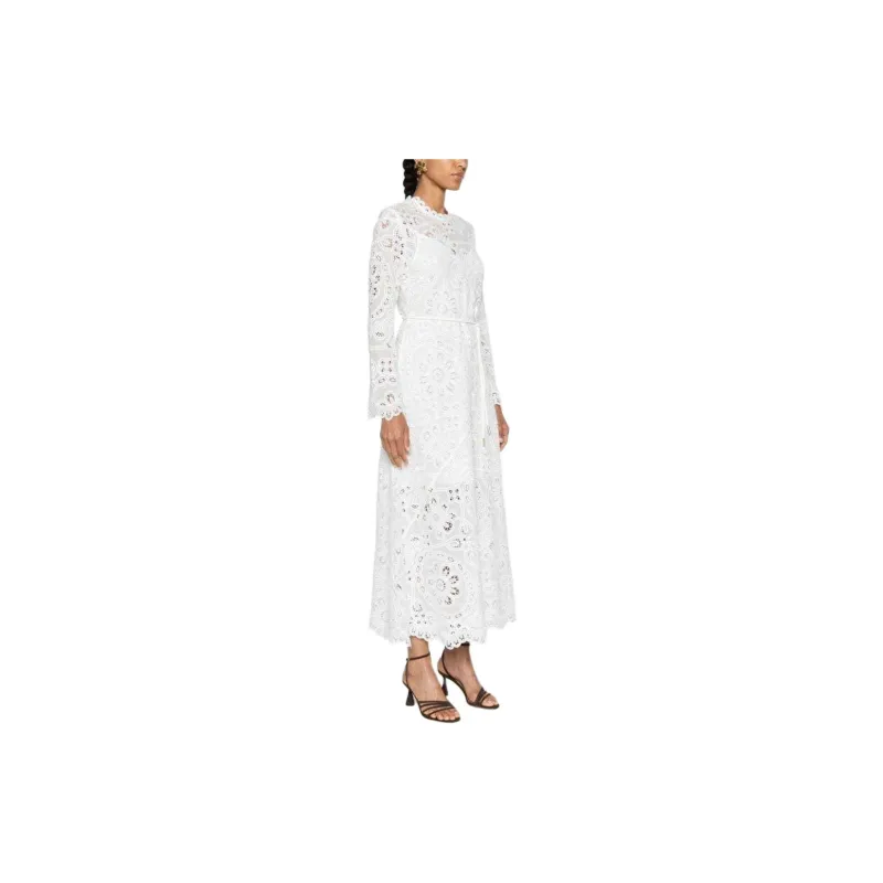 Zimmermann Ottie Broderie Anglaise Midi Dress-3