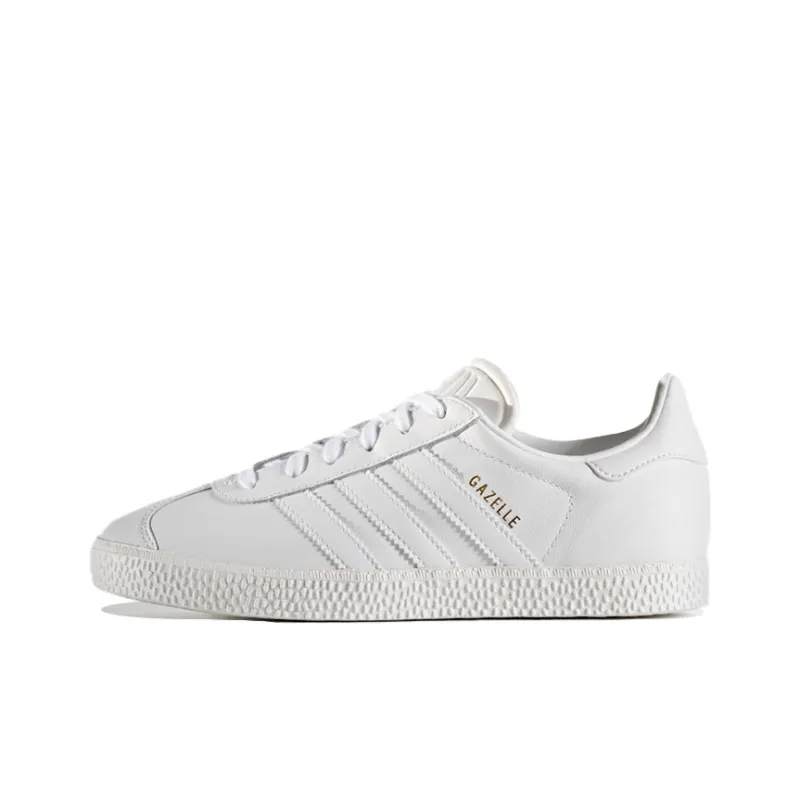 Adidas Gazelle J 'Triple White'-0