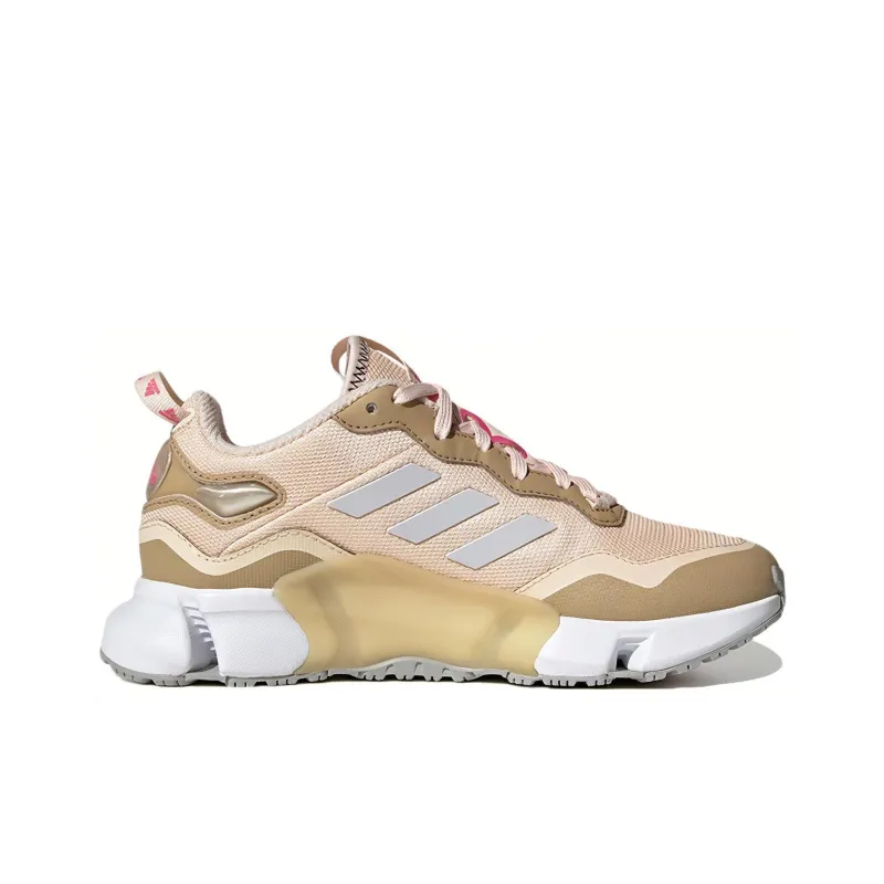 Adidas Climawarm 1.0 Anti Slip Wear Resistant Low Top Kids' Running Shoes Beige Gold Teenagers-1