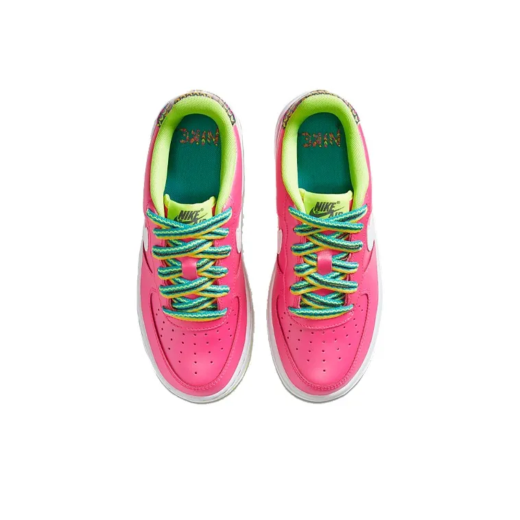 Nike Air Force 1 Low Pink Volt Aqua GS-3