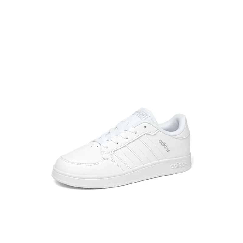 Adidas Breaknet Anti Slip Wear Resistant Low Top Kids' Skateboarding Shoes White Kids'-2
