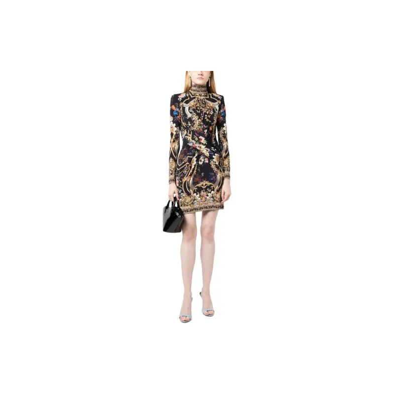 CAMILLA Play Your Cards Right High-neck Dress-1