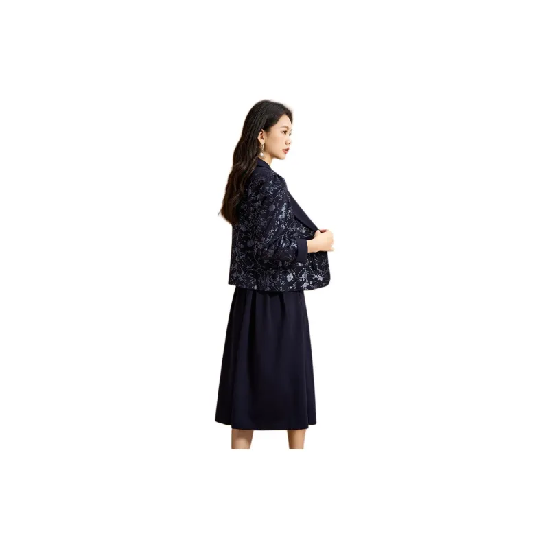 Mylan Skirt Set Women's Navy Blue-6