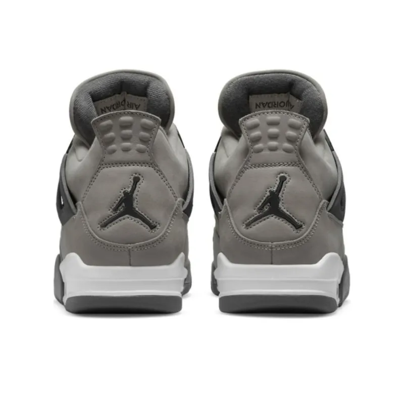 Jordan Air Jordan 4 'Smoke Grey' Slip-Resistant Low-Top Vintage Basketball Shoes Men's Gray Black-3