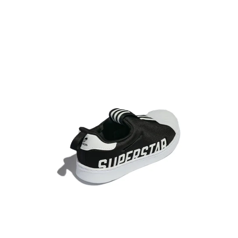 Adidas Originals Superstar 360 X Abrasion Resistant Low Top Toddler Shoes Black White Infant And Toddler-3