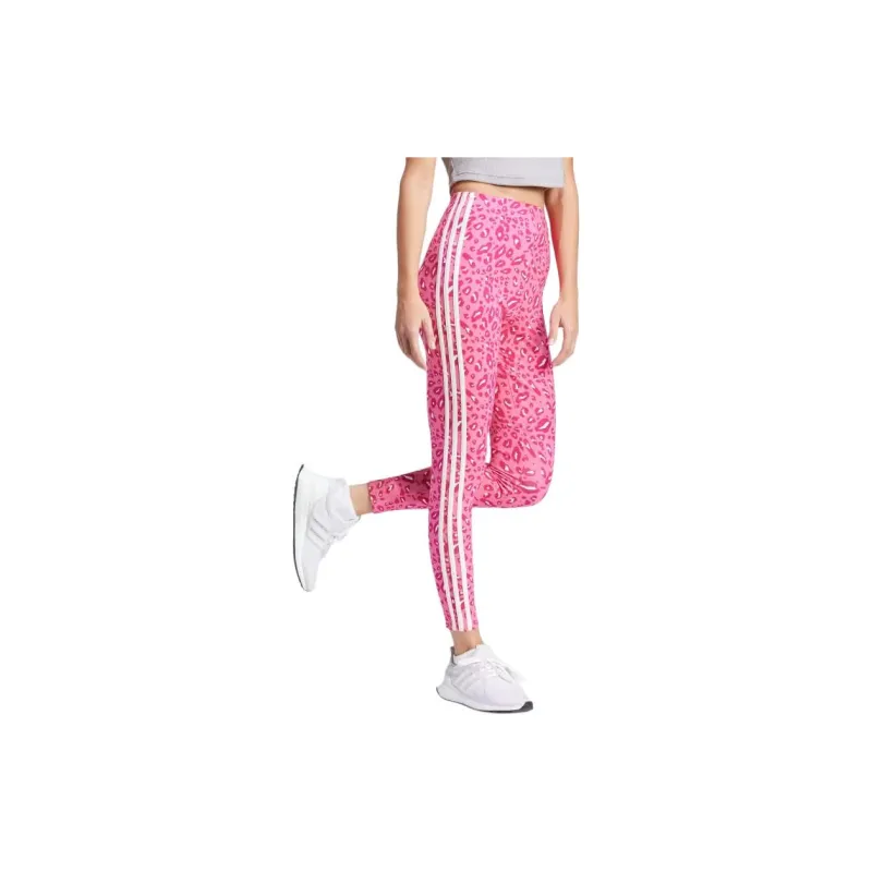 Adidas Free Shipping With AdiClub Essentials 3 Stripes Animal Print Leggings-3