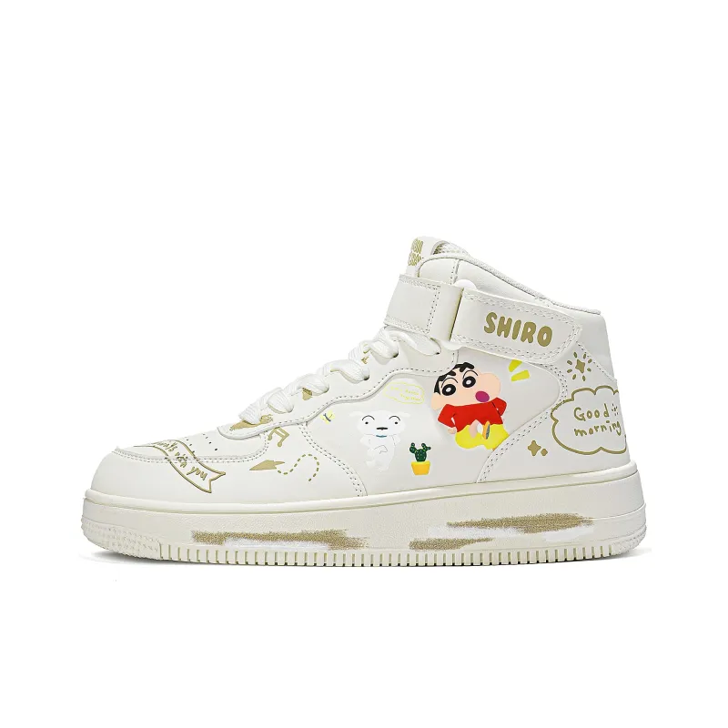 Crayon Shinchan High-Top Skateboard Shoes Unisex Gift Box Set-1