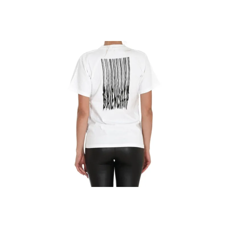 Balenciaga T Shirt Regular Fit Women's White-3