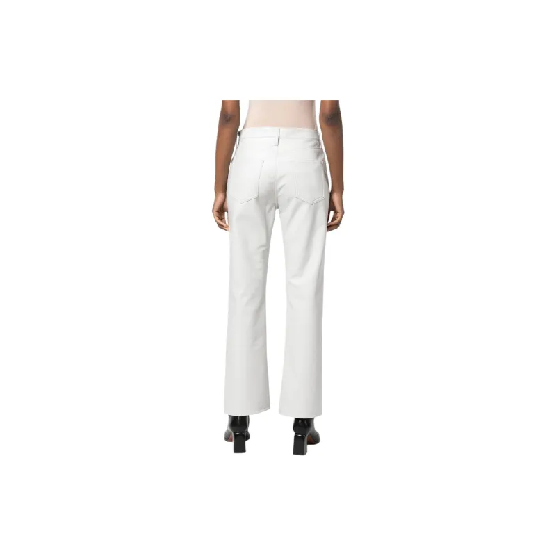 AGOLDE Bootcut Leather blend Trousers-2