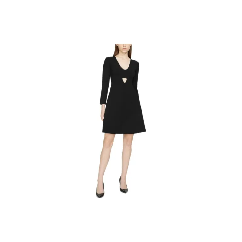 THEORY Long Sleeved Dresses Women's Black-1
