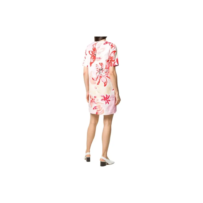 MARNI Short-Sleeved Dresses Women's Pink-2