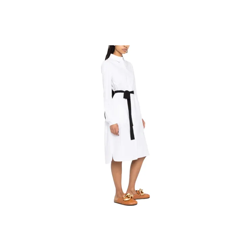 KARL LAGERFELD X Amber Valletta Bow Belted Shirtdress-3