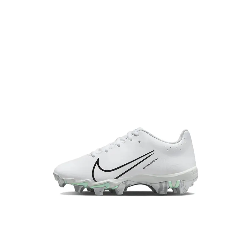 Nike Hyperdiamond 4 Keystone GG Slip Resistant Cushioning Wear Resistant Kids' Training Shoes White Black Kids'-0