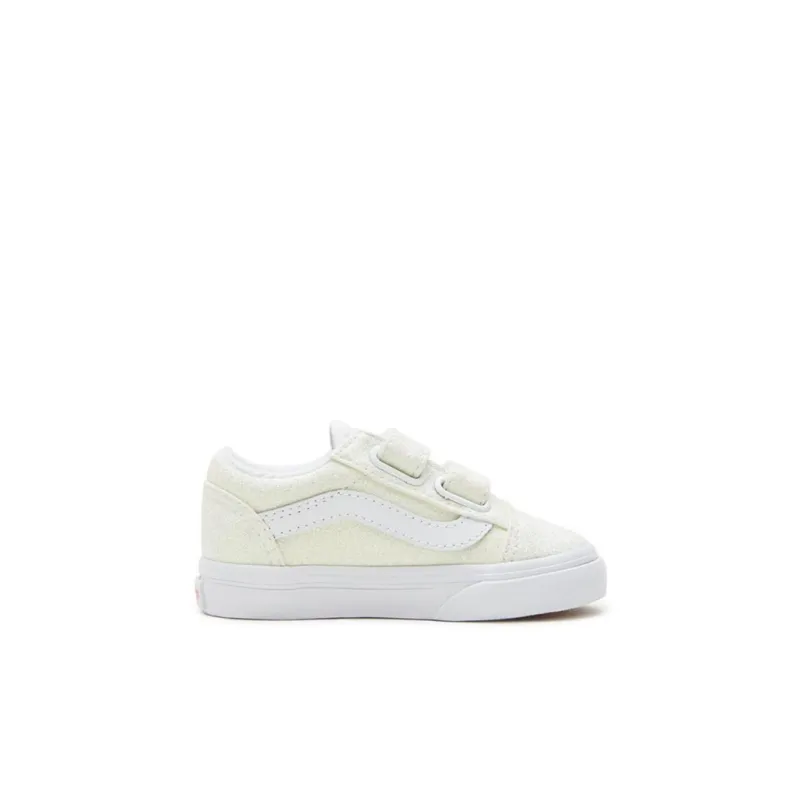 Vans Old Skool Anti-Slip And Wear-Resistant Breathable Low-Top Toddler Shoes Green White Infant And Toddler-1