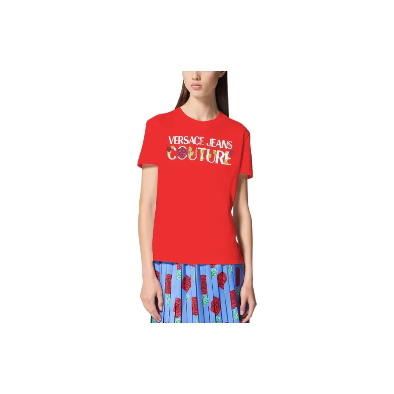 VERSACE JEANS COUTURE T Shirts Women's Orange-2