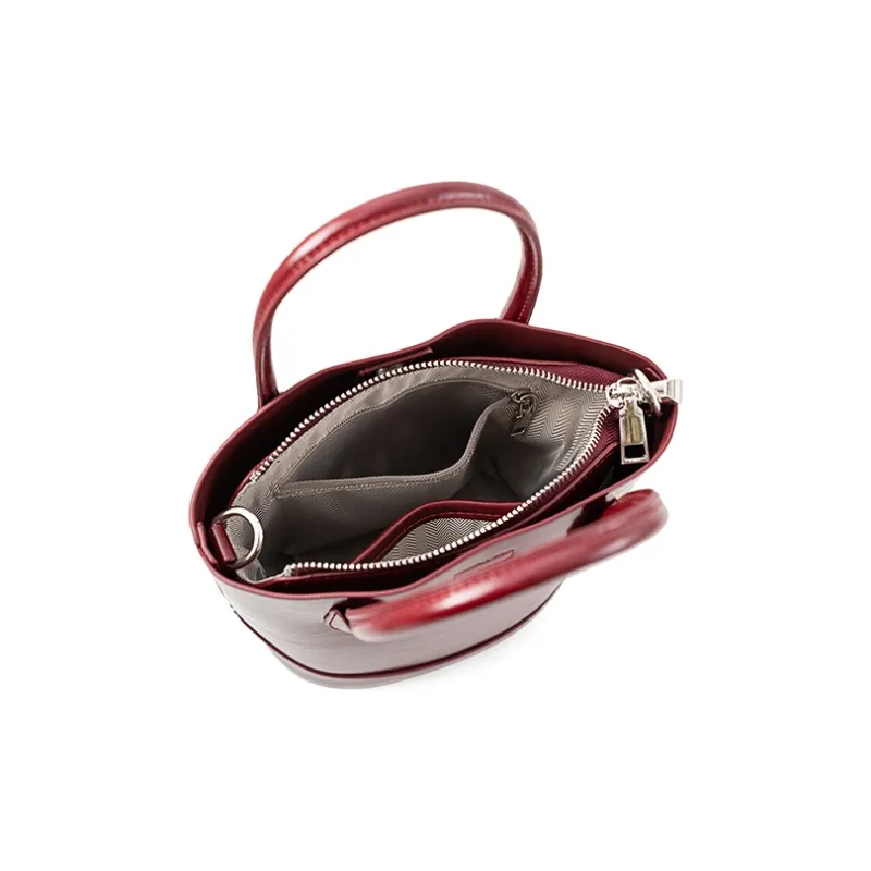 Vigno Synthetic Leather Handbags Shoulder Bag Crossbody Bag Regular Women's Red-5