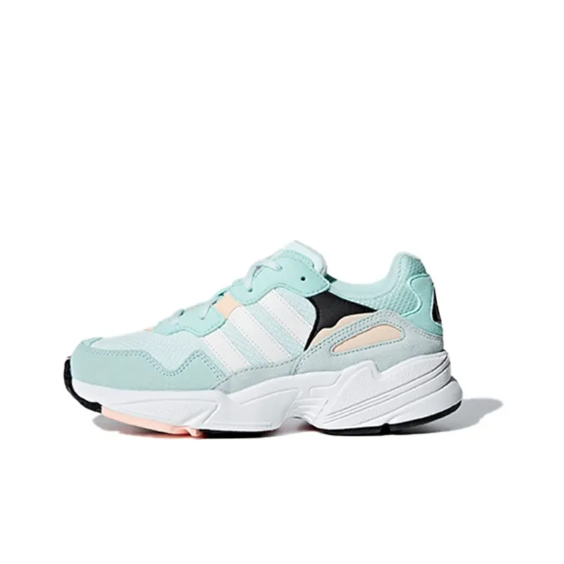 Adidas Originals Yung 96 Breathable Low Top Casual Shoes Light Blue White Teenagers-0