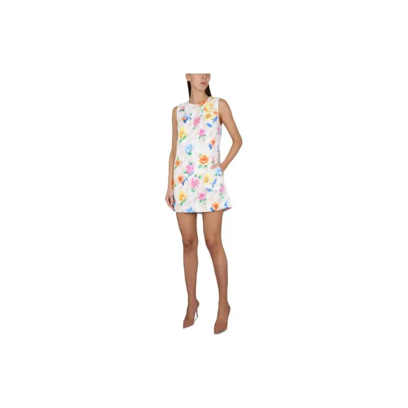 MOSCHINO Sleeveless Dresses Women's White-2