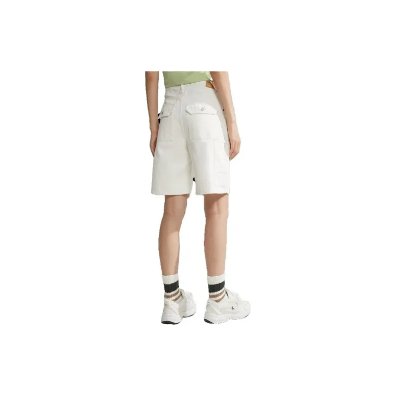 Calvin Klein Denim Shorts Women's White Denim 1AA-1