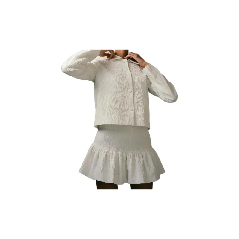 ZARA Casual Short Skirts Women's White-1