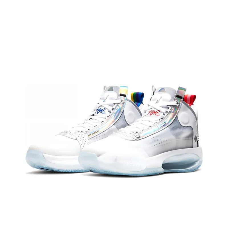 Jordan XXXIV White Metallic Silver GS-2