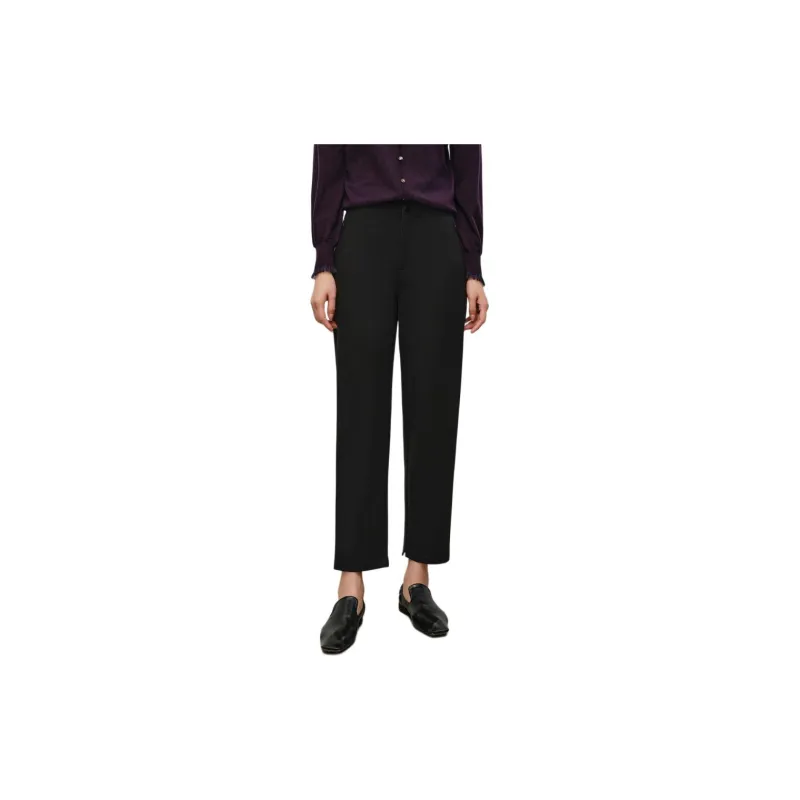 JZ. ANNAKRO Casual Pants Women's Plain Black-1