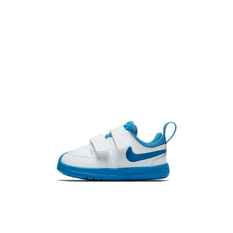 Nike Pico 5 Low Top Toddler Shoes White Blue Baby-0